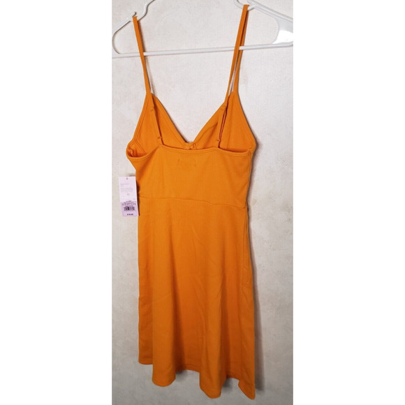 Wild Fable Dress Womens XS Mango Orange Flip Flop Mini Dress Summer Beach - Picture 4 of 6